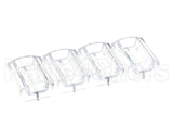 88729 Server Portion Tray, .54 Fl Oz Clr, 4 Pack