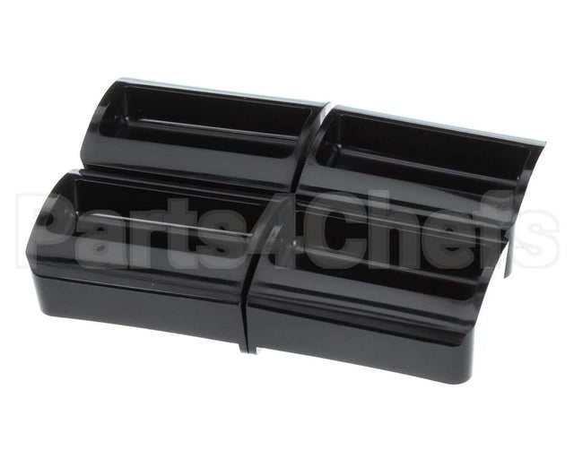 88732 Server Portion Tray, .45 Fl Oz Blk, 4 Pack