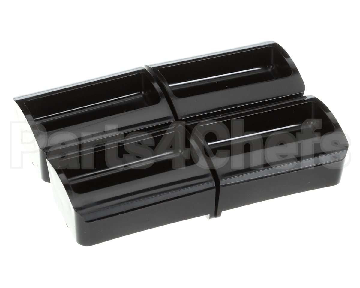 88732 Server Portion Tray, .45 Fl Oz Blk, 4 Pack