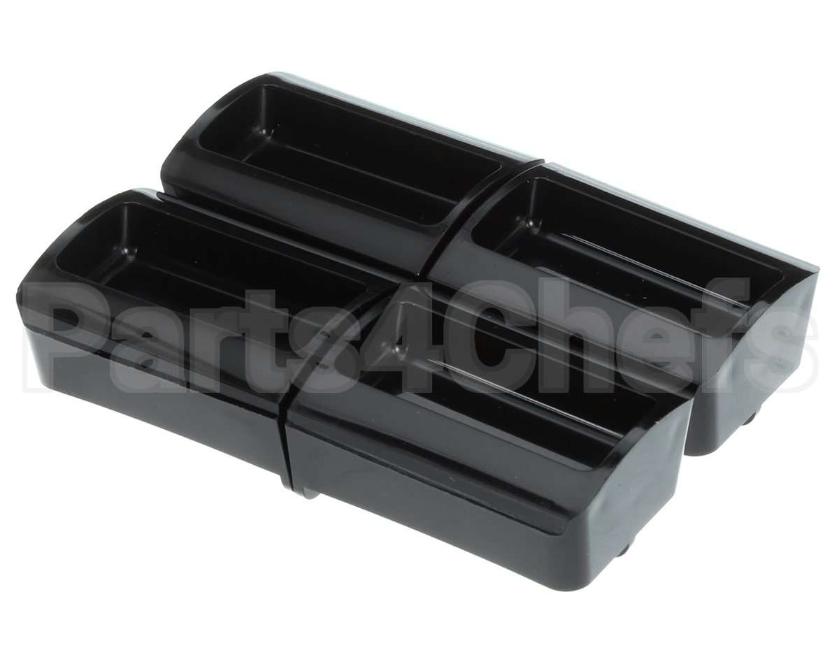 88732 Server Portion Tray, .45 Fl Oz Blk, 4 Pack