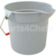 90-2963-A1 Compatible Rubbermaid 2 Gallon Gray Sanitizer Bucket