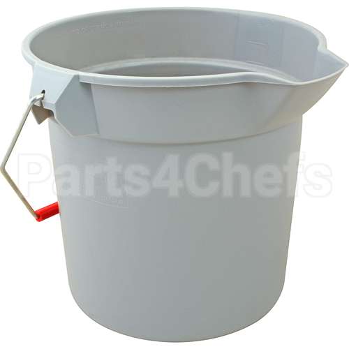 90-2963-A1 Compatible Rubbermaid 2 Gallon Gray Sanitizer Bucket