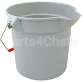 90-2963-A1 Compatible Rubbermaid 2 Gallon Gray Sanitizer Bucket
