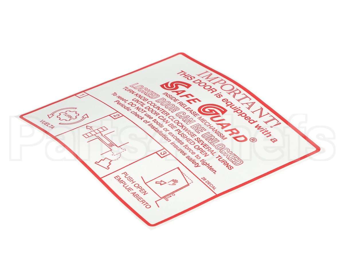 90028DECAL Kason Decal- Safeguard Mech