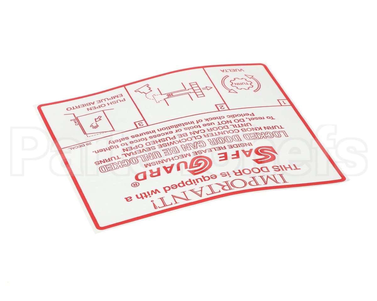 90028DECAL Kason Decal- Safeguard Mech