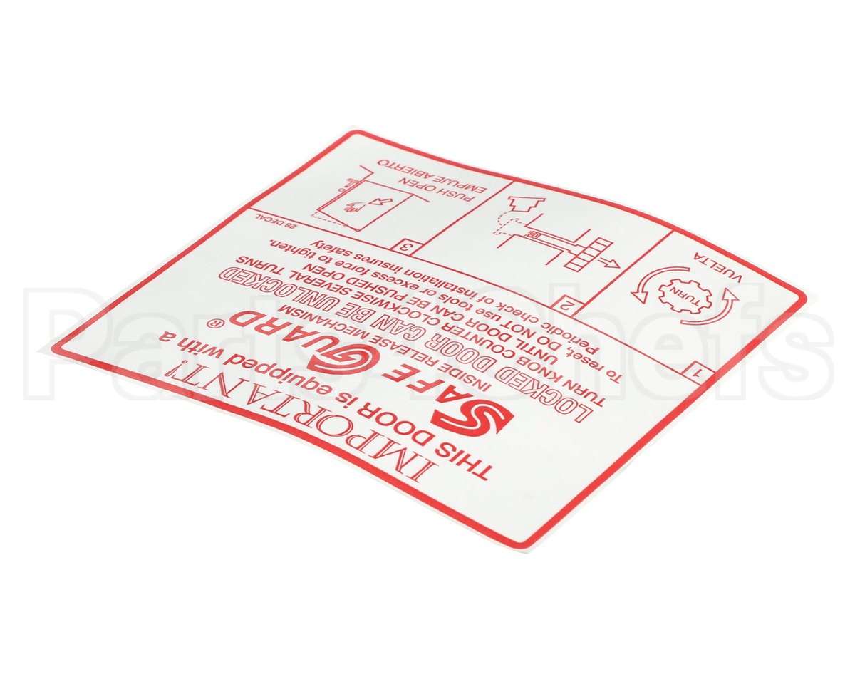 90028DECAL Kason Decal- Safeguard Mech