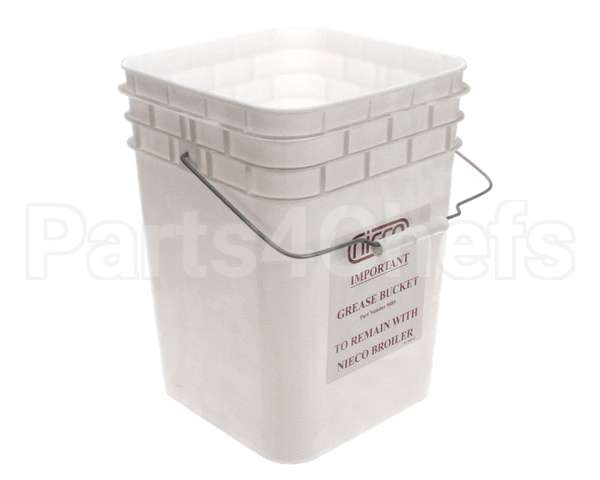 9089-10 Nieco Grease Pail Without Lid 4 Gal. W/L
