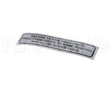 920196 Globe Carriage Tilt Label