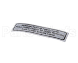 920196 Globe Carriage Tilt Label