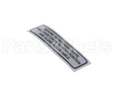 920196 Globe Carriage Tilt Label