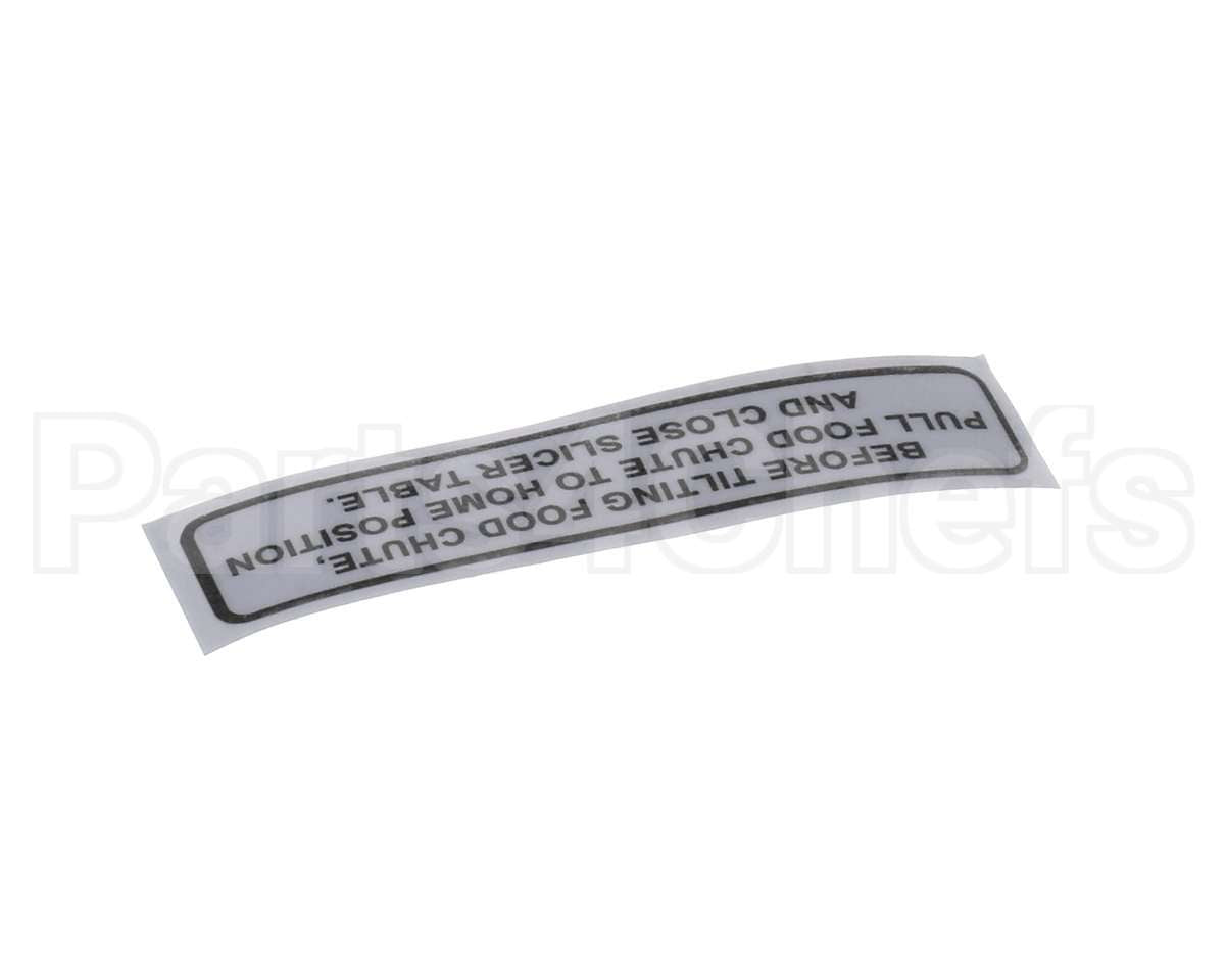 920196 Globe Carriage Tilt Label