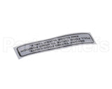 920196 Globe Carriage Tilt Label