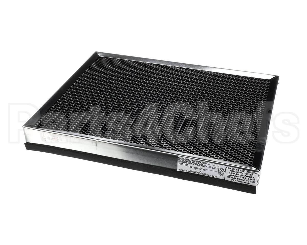 94486 Giles Filter Assembly, Charcoal Fiber,16X12-3/