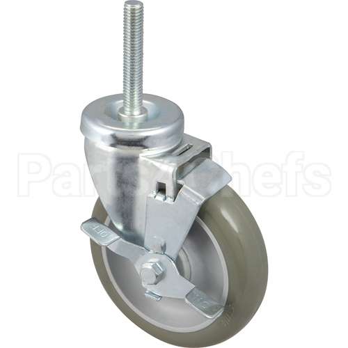9588 Compatible Nieco Caster, Swivel, 5", 1/2-13, W/Brk