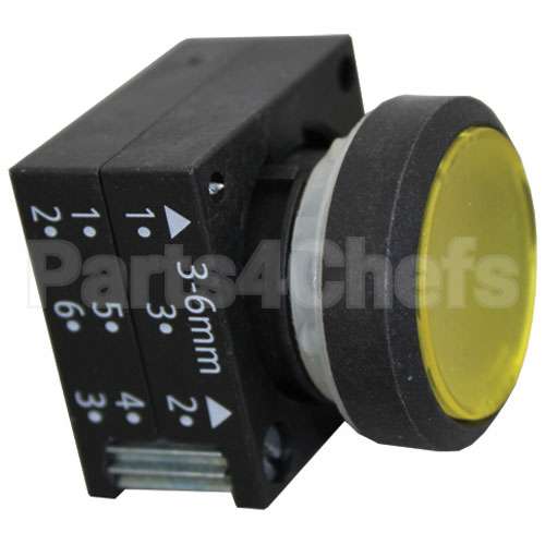 9604404 Compatible Meiko Pushbutton - Yellow