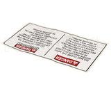 96618 Henny Penny Operation Hazard Label