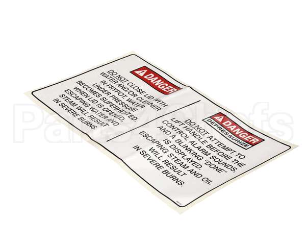 96618 Henny Penny Operation Hazard Label