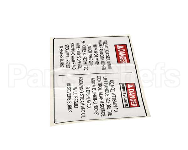 96618 Henny Penny Operation Hazard Label