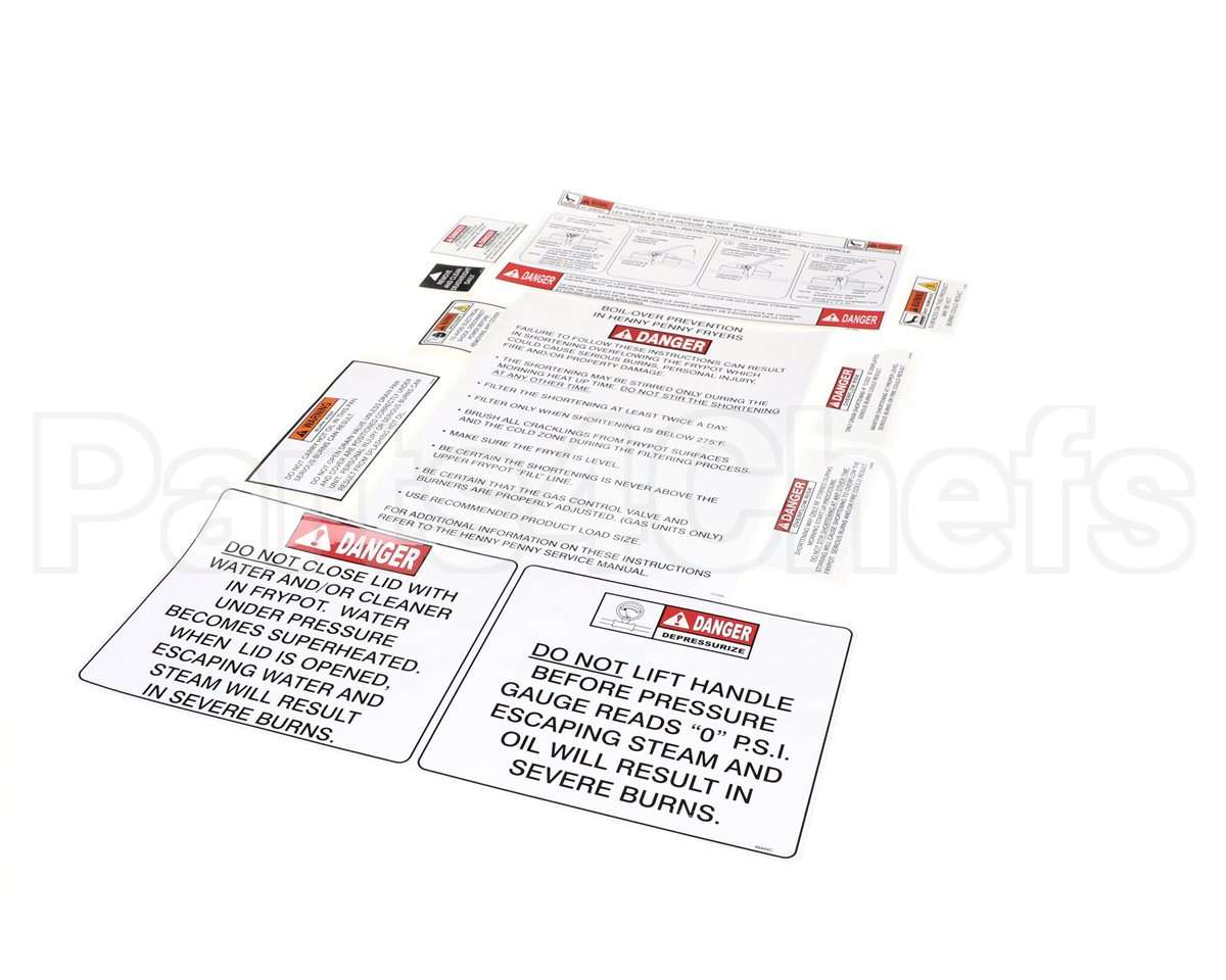 97347 Henny Penny Pfe 590 Label Kit
