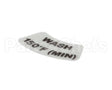 9905-002-97-61 Jackson Decal, Wash 150F (Min)