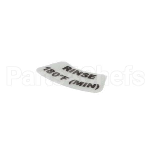 9905-002-97-62 Compatible Jackson Decal, Rinse 180F (Min)