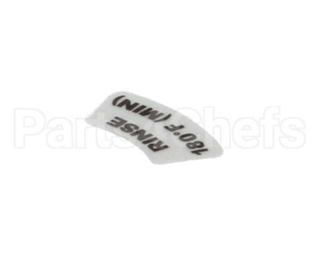 9905-002-97-62 Jackson Decal, Rinse 180F (Min)