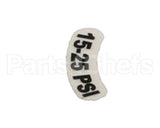 9905-002-97-74 Jackson Decal, 15-25 Psi