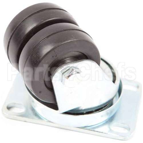 99641 Compatible Silver King Caster Plate 2 Wh/2 7/8 Th