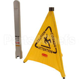 9S0000YEL Compatible Rubbermaid Yl Pop Up Wet Floor Sign