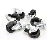 A35103 Compatible American Range 4 Swivel 3/W Brake Castr Set Of 6