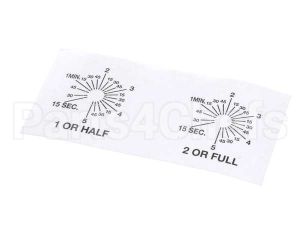 A546-111 Grindmaster Cecilware P-150A Timer Lbldecal