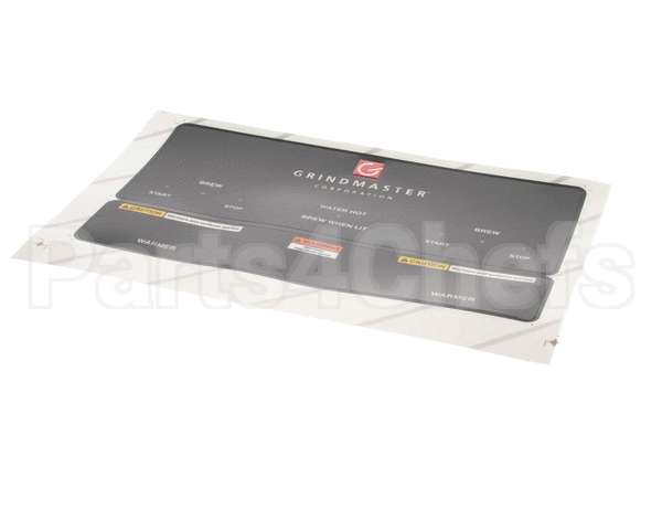 A546-129 Grindmaster Cecilware P-400 Control Panel Overlay Black