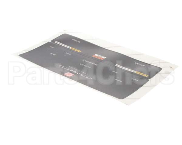 A546-129 Grindmaster Cecilware P-400 Control Panel Overlay Black