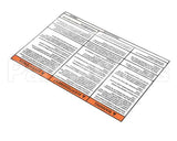 A546-214 Grindmaster Cecilware Label, Warning, Startup Instr