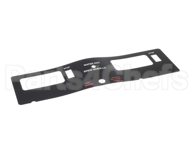 A546-251 Grindmaster Cecilware Decal, Top Panel P400Gnb