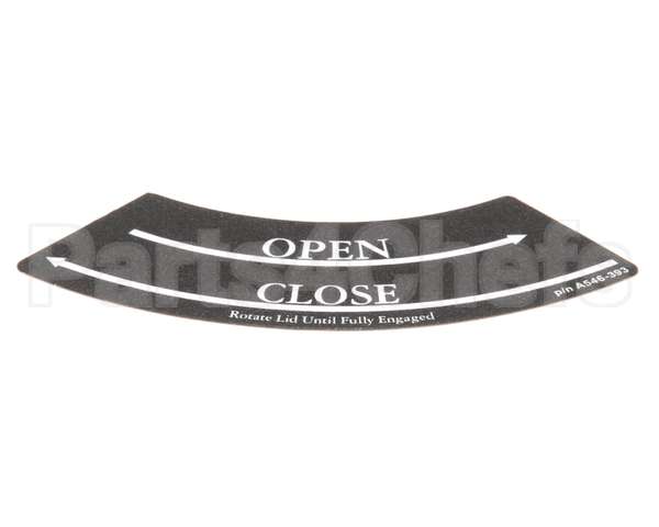 A546-393 Grindmaster Cecilware Decal,Shuttle Lid