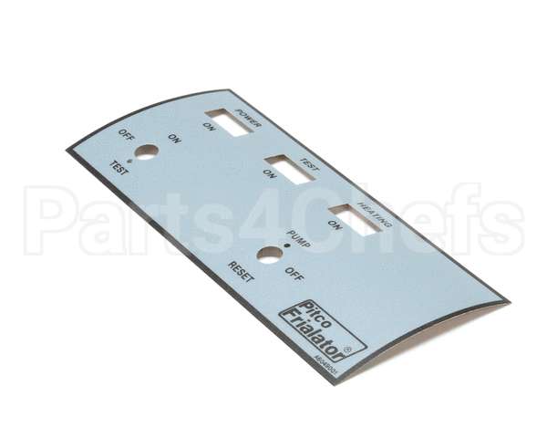 A6049001 Pitco Label,Ovrelay Fr Panel Left Hand E147Ufm