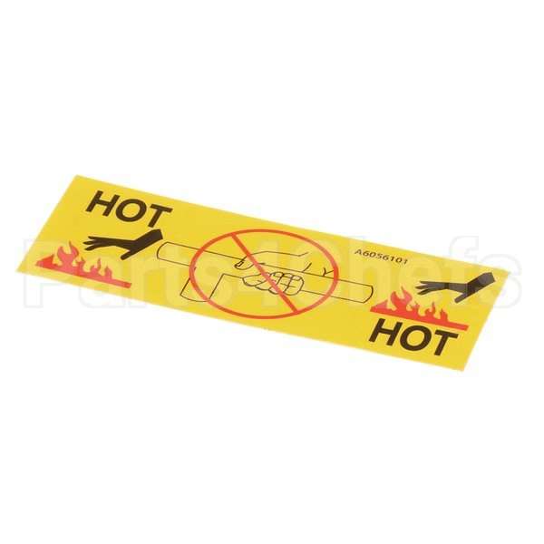 A6056101 Compatible Pitco Lbl, Caution Hot Drain