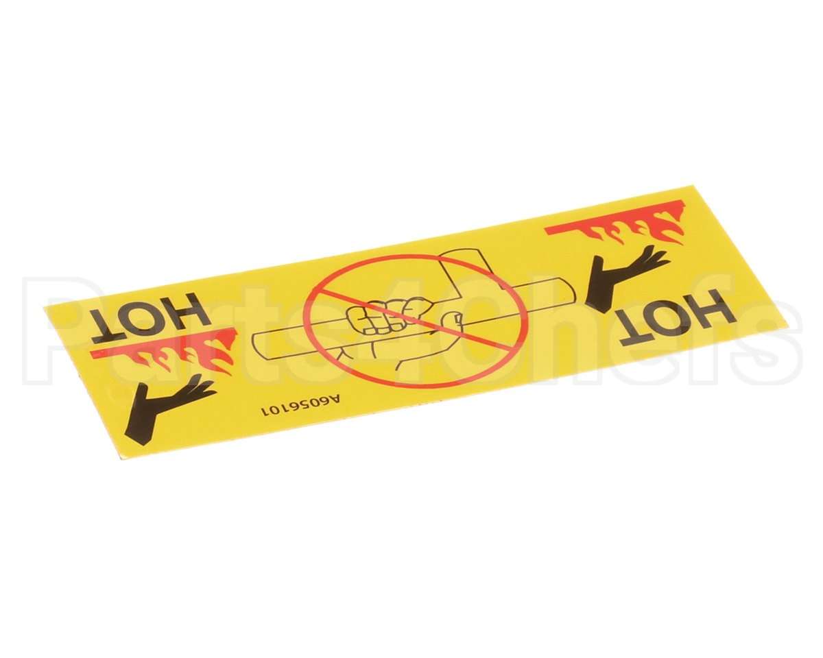 A6056101 Pitco Lbl,Caution Hot Drain