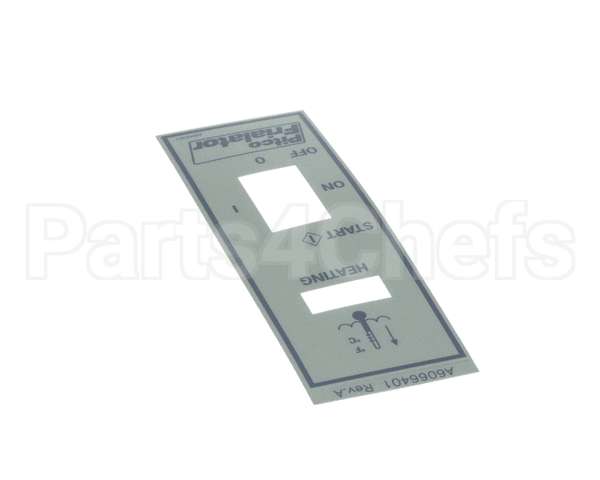 A6066401 Pitco Label,Ovly Fr Panel 7-2,7-3,7-4 Wk