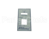 A6066401 Pitco Label,Ovly Fr Panel 7-2,7-3,7-4 Wk