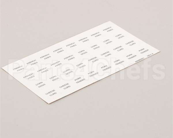 A6085001 Pitco Label,Culvers Lh
