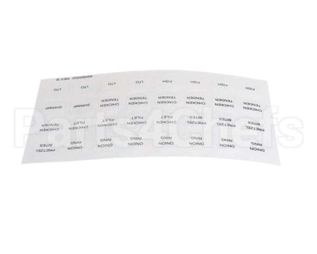 A6085002 Pitco Label,Culvers Rh