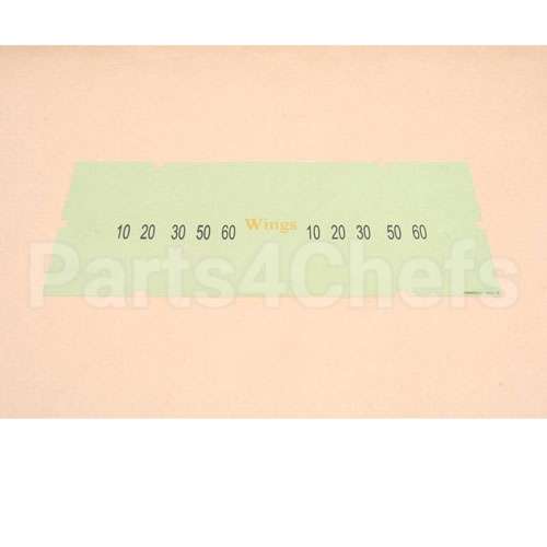 A6085502 Compatible Pitco Ovrly Hooters Wings Lbl