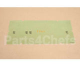 A6085503 Compatible Pitco Ovrly Hooters Fries Lbl