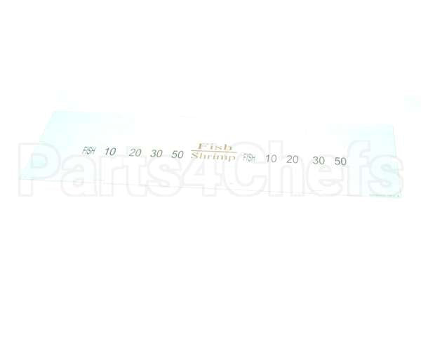 A6085505 Pitco Label,Ovrelay Hooters Fish/Shrimp