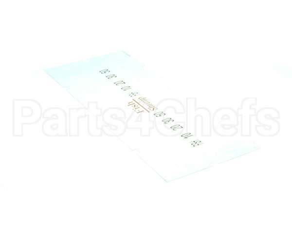 A6085505 Pitco Label,Ovrelay Hooters Fish/Shrimp