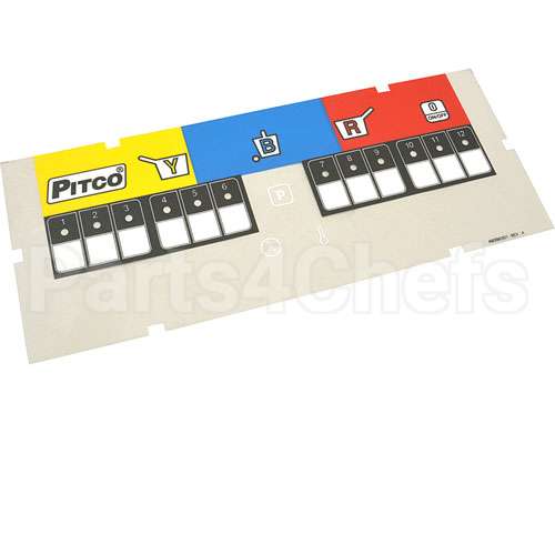 A6096301 Compatible Pitco Lbl, Ovrly 3 Zn Fries