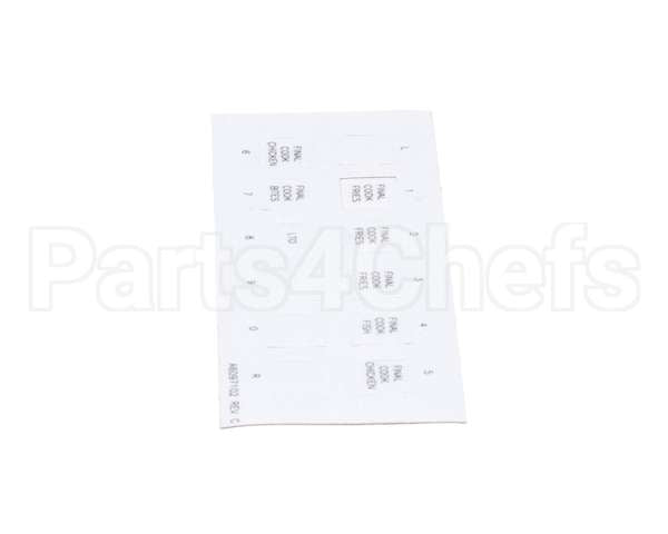 A6097102 Pitco Label,Ssh60W Right Hand Finish