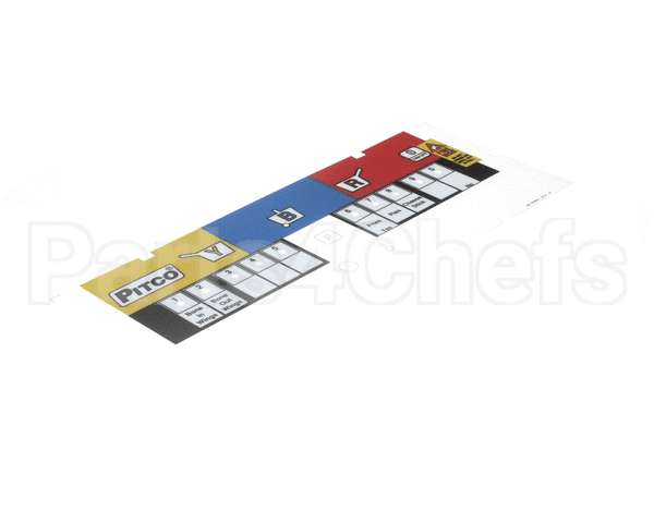 A6100801 Pitco Label,Ovrlay Wingstreet 3 Lane